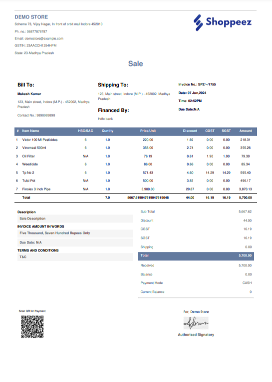 Billing Software for Retail Shop | Shoppeez